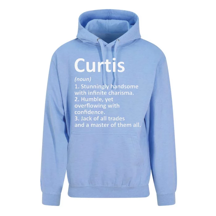 CURTIS Definition Personalized Name Funny Birthday Gift Idea Unisex Surf Hoodie