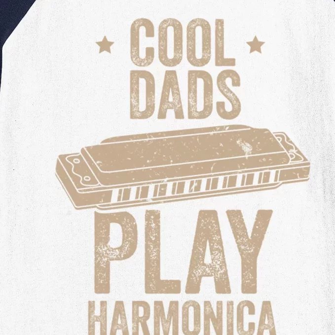 Cool Dads Play Harmonica Harmonica Gift Musician Blues Gift Baseball Sleeve Shirt