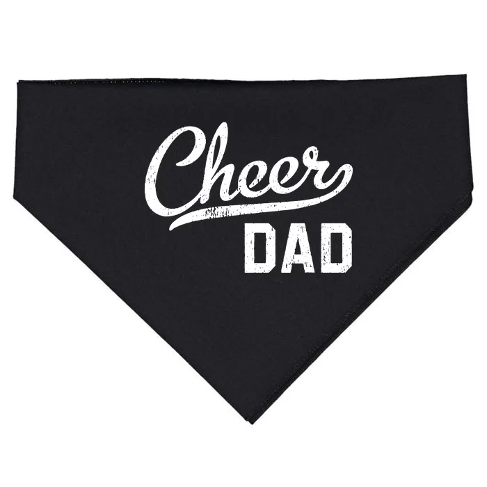 Cheer Dad Proud Cheerleading Dad Gift USA-Made Doggie Bandana