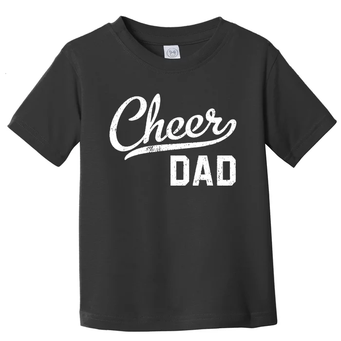 Cheer Dad Proud Cheerleading Dad Gift Toddler T-Shirt