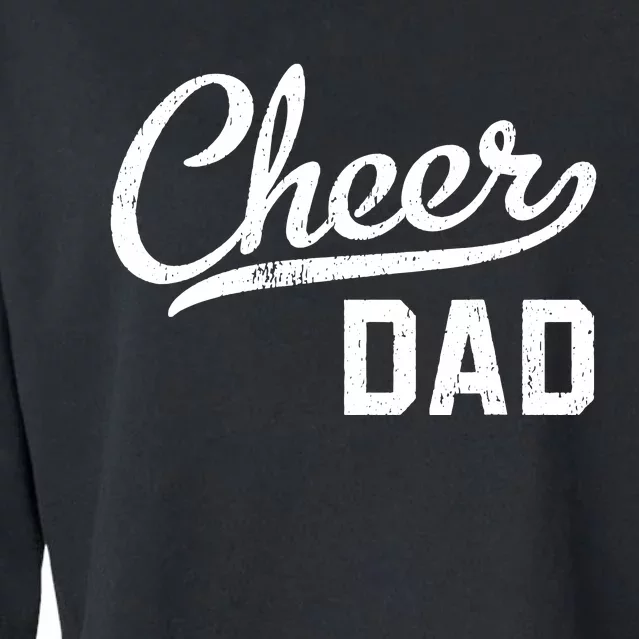 Cheer Dad Proud Cheerleading Dad Gift Cropped Pullover Crew