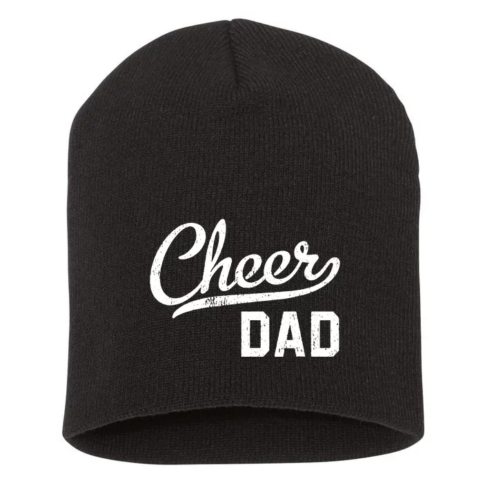 Cheer Dad Proud Cheerleading Dad Gift Short Acrylic Beanie