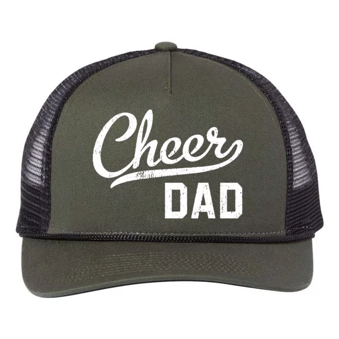 Cheer Dad Proud Cheerleading Dad Gift Retro Rope Trucker Hat Cap