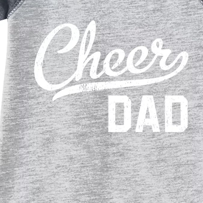 Cheer Dad Proud Cheerleading Dad Gift Infant Baby Jersey Bodysuit