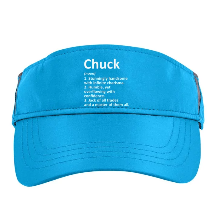 CHUCK Definition Personalized Name Funny Birthday Gift Idea Adult Drive Performance Visor