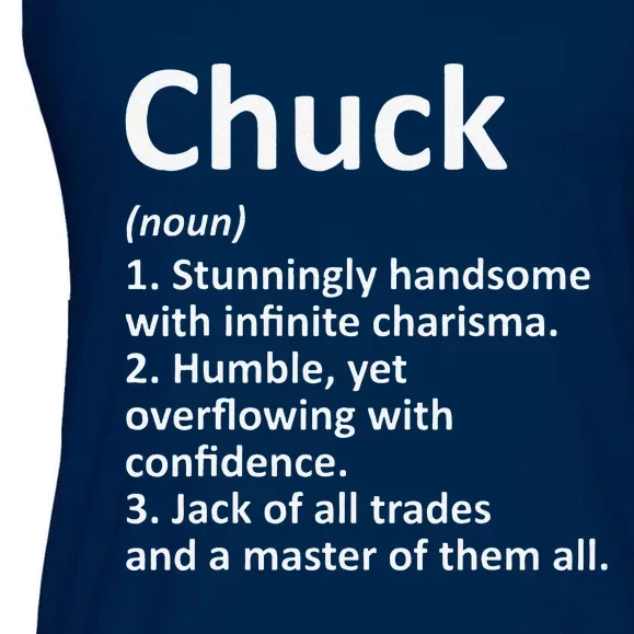 CHUCK Definition Personalized Name Funny Birthday Gift Idea Ladies Essential Flowy Tank