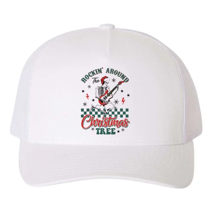 Christmas Dtf Rockin Around The Christmas Tree Dtf Transfer Ready To Press Yupoong Adult 5-Panel Trucker Hat