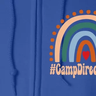 Camp Director Rainbow Appreciation Day Hello Back To School Great Gift Full Zip Hoodie