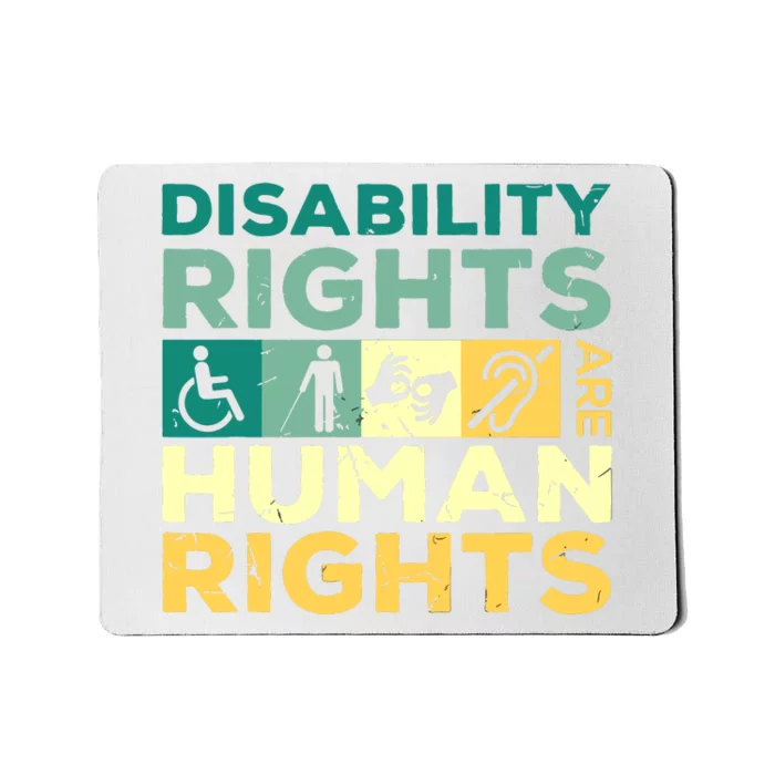 Cool Disability Rights Are Human Rights Support Caregivers Mousepad