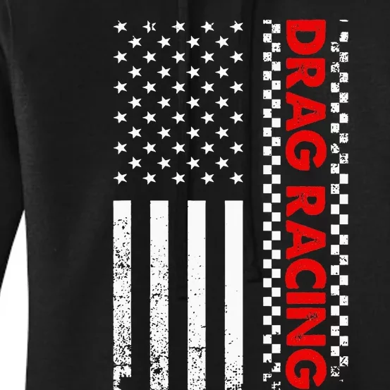 Cool Drag Racing Design For Drag Race Car Lovers Women's Pullover Hoodie