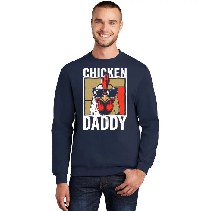 Chicken Daddy Rooster Farmer Funny Fathers Day For Sweatshirt