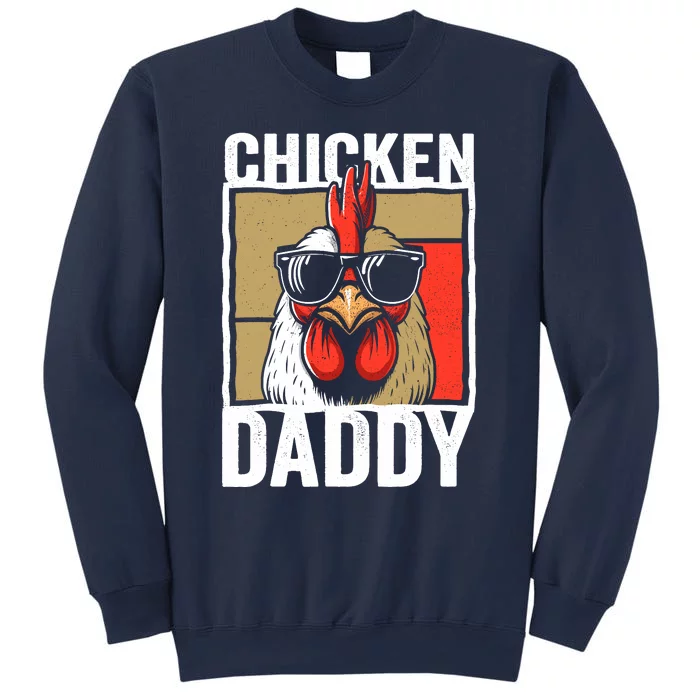 Chicken Daddy Rooster Farmer Funny Fathers Day For Sweatshirt