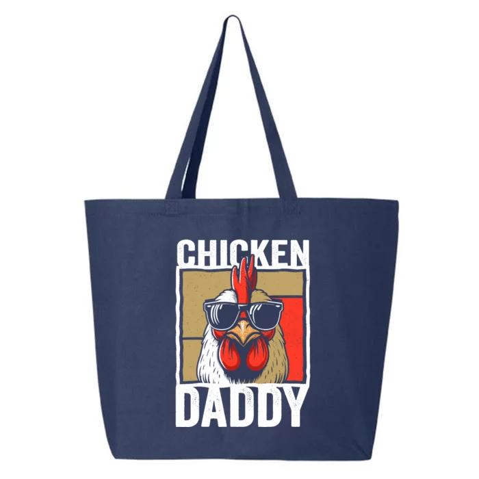 Chicken Daddy Rooster Farmer Funny Fathers Day For 25L Jumbo Tote