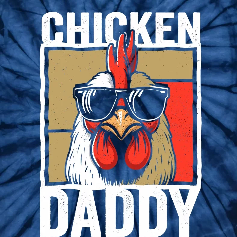 Chicken Daddy Rooster Farmer Funny Fathers Day For Tie-Dye T-Shirt