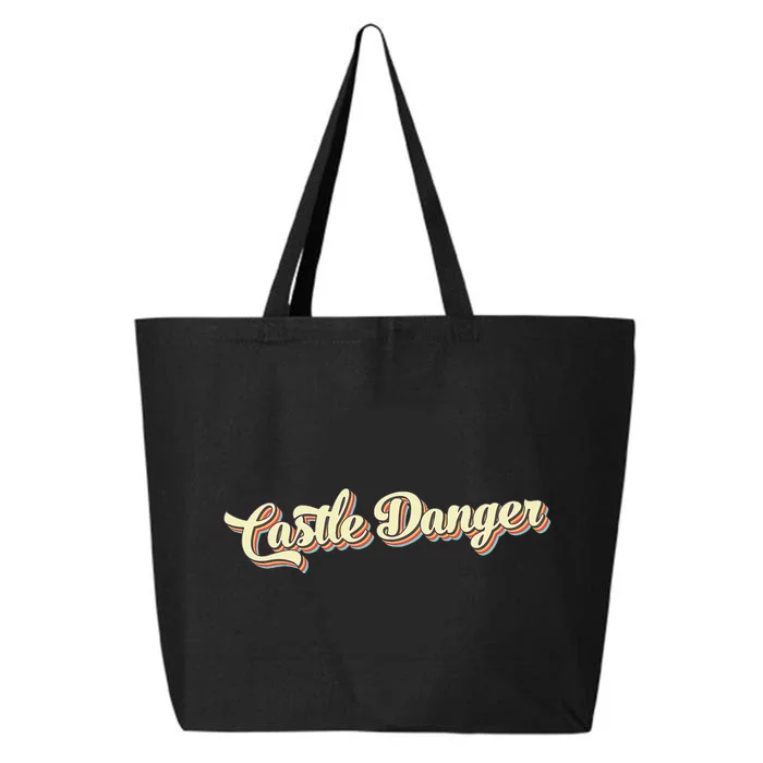 Castle Danger Retro Art Baseball 25L Jumbo Tote