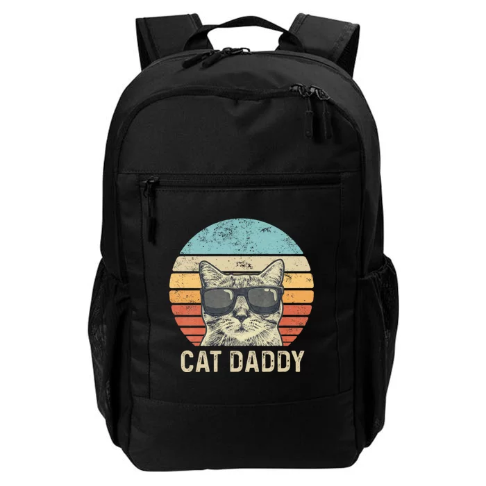 Cat Daddy Retro Cat Sunglasses Cool Cat Dad Gift Fathers Day Daily Commute Backpack