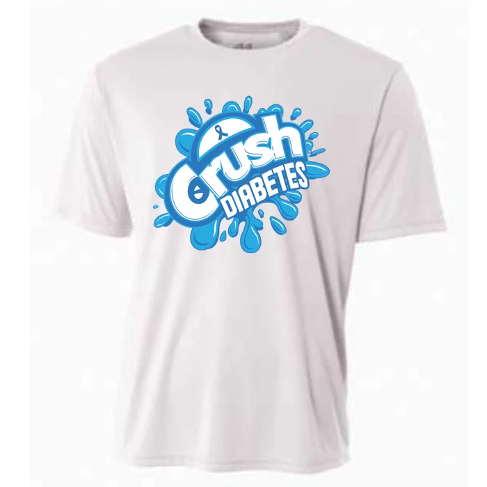 Crush Diabetes Ribbon Diabetes Awareness Cooling Performance Crew T-Shirt