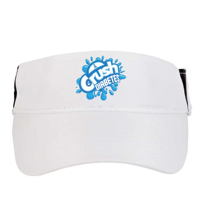 Crush Diabetes Ribbon Diabetes Awareness Adult Drive Performance Visor