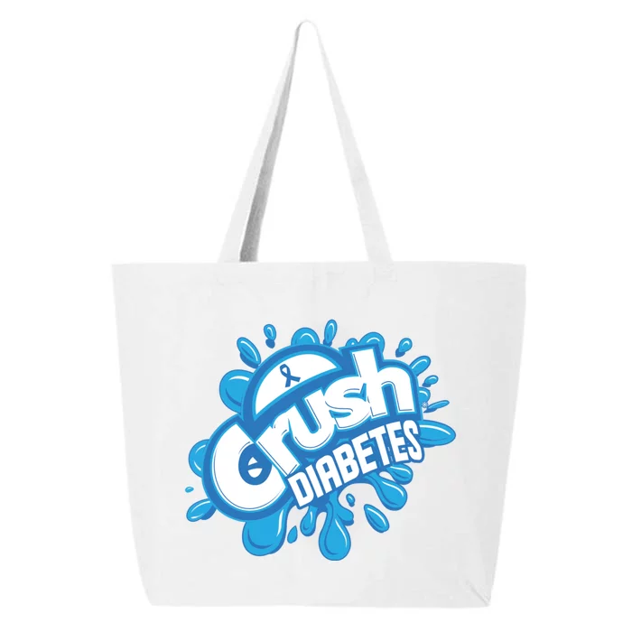 Crush Diabetes Ribbon Diabetes Awareness 25L Jumbo Tote