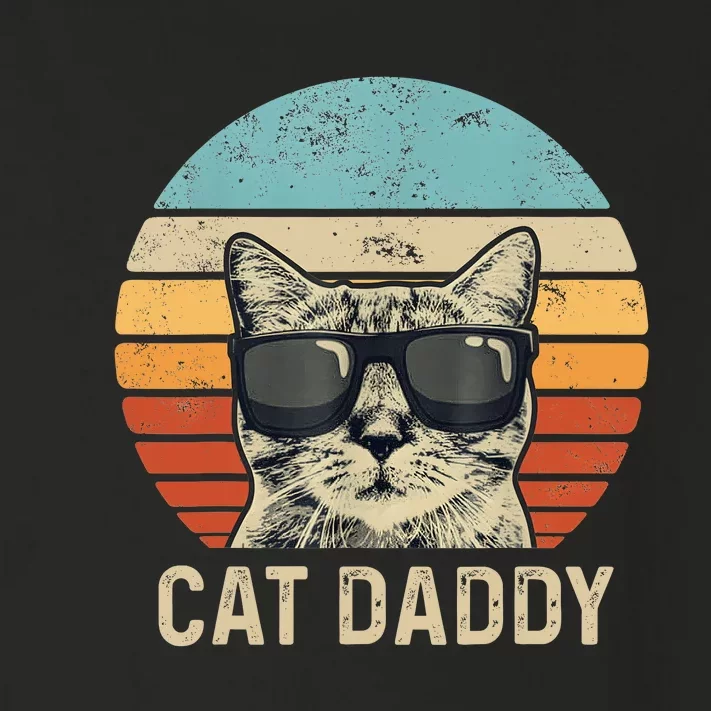 Cat Daddy Retro Cat Sunglasses Cool Cat Dad Gift Fathers Day Toddler Long Sleeve Shirt