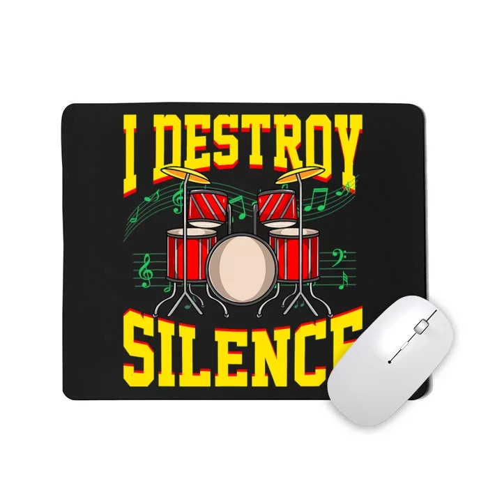 Cool Drummer Retro Vintage Saying A Funny Musician Drum Mousepad