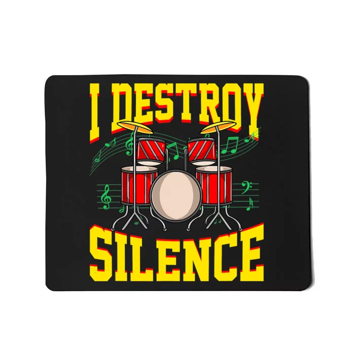 Cool Drummer Retro Vintage Saying A Funny Musician Drum Mousepad