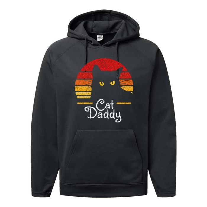 Cat Daddy Retro 70s 80s Performance Fleece Hoodie