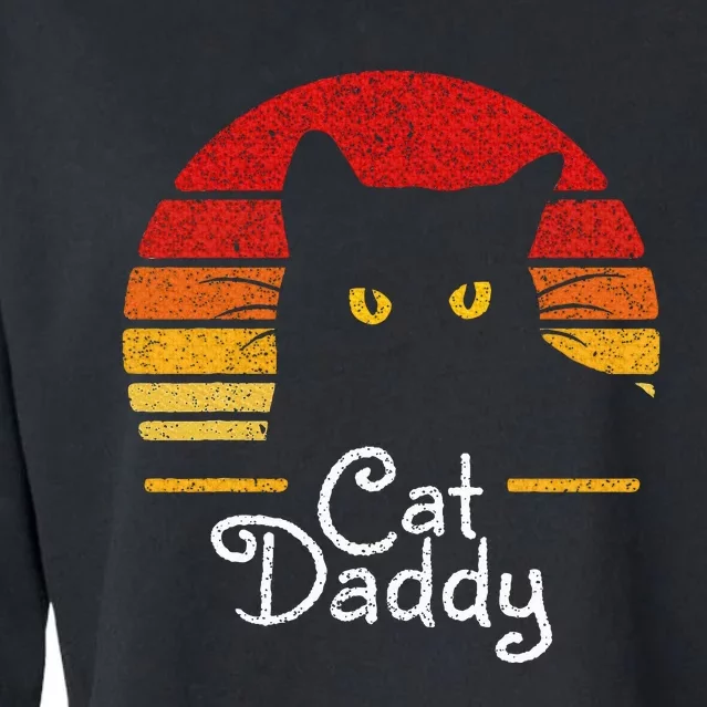 Cat Daddy Retro 70s 80s Cropped Pullover Crew