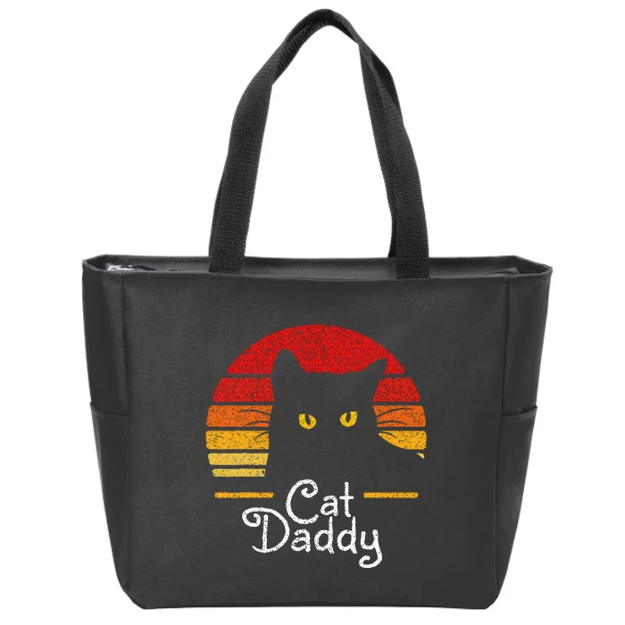 Cat Daddy Retro 70s 80s Zip Tote Bag