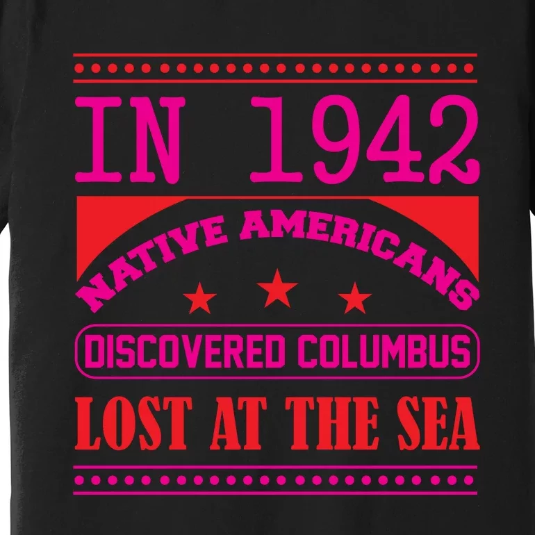 Columbus Day Reflection Graphic Premium T-Shirt