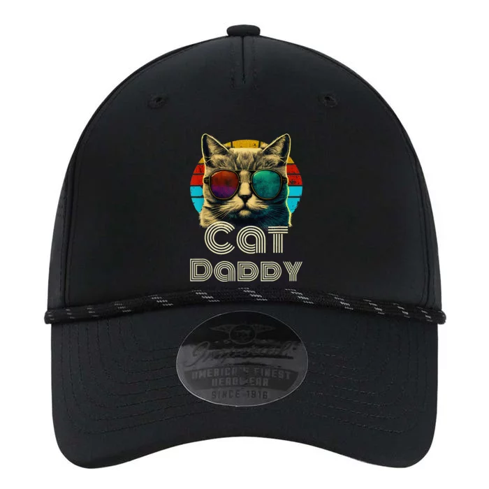 Cat Daddy, Retro Cat Dad, 80s, 90s, Vintage Performance The Dyno Cap