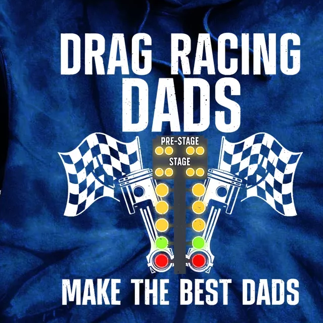 Cool Drag Racing Art For Men Dad Drag Racer Race Car Racing Tie Dye Hoodie