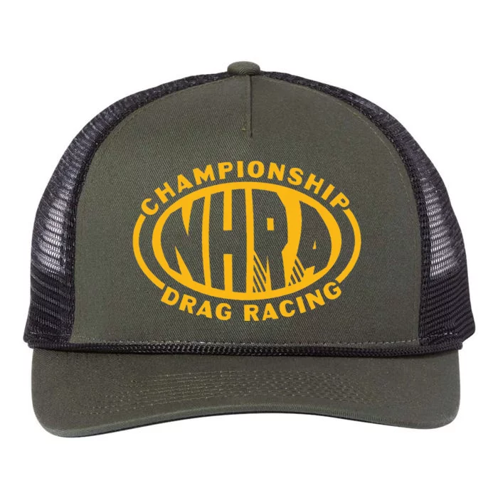 Championship Drag Racing Raceday Drag Racer Retro Rope Trucker Hat Cap