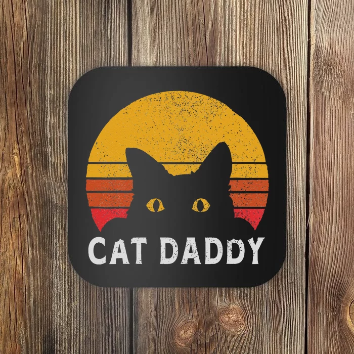 Cat Daddy Retro Coaster