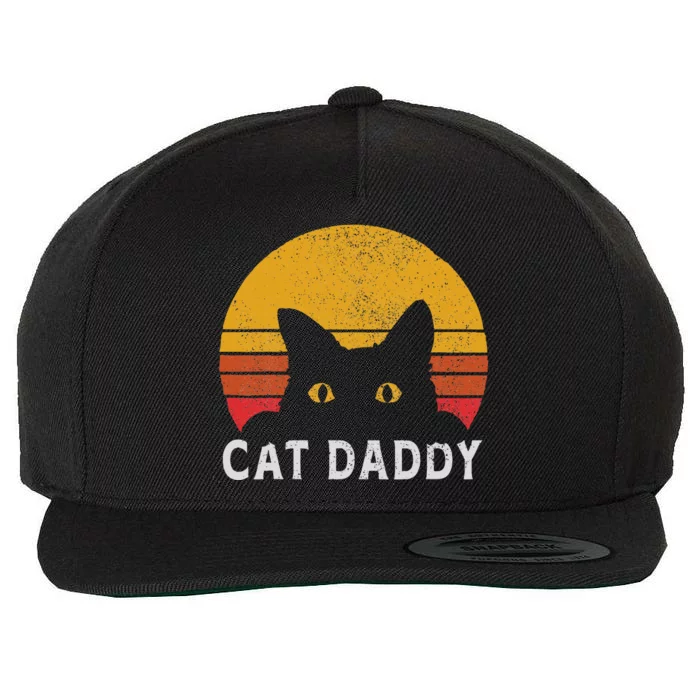 Cat Daddy Retro Wool Snapback Cap