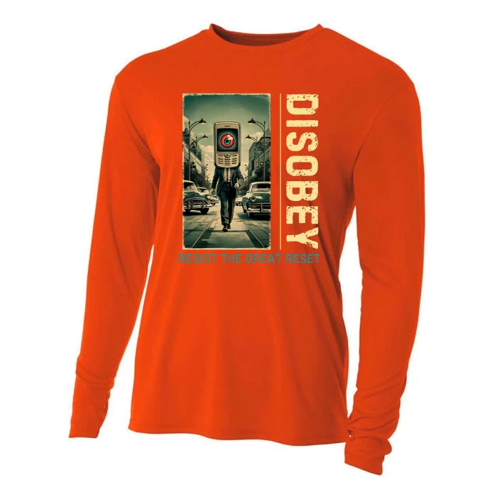 Conservative Disobey Resist The Great Reset Cooling Performance Long Sleeve Crew