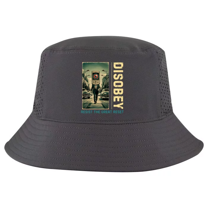 Conservative Disobey Resist The Great Reset Cool Comfort Performance Bucket Hat