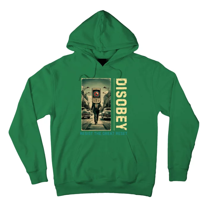 Conservative Disobey Resist The Great Reset Hoodie