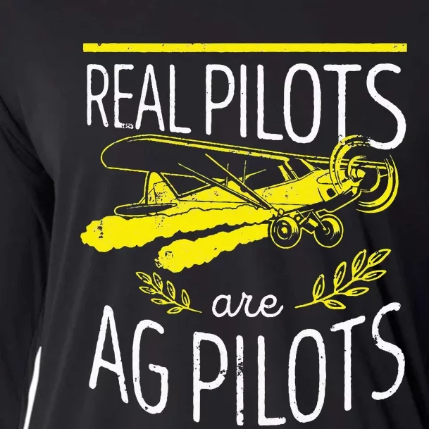 Crop Duster Real Pilots Are AG Pilots Cooling Performance Long Sleeve Crew