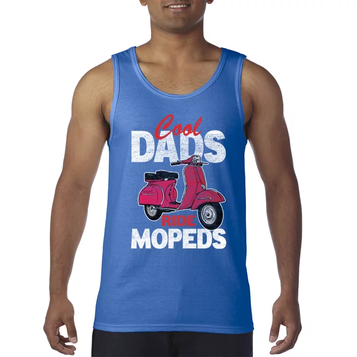 Cool Dads Ride Mopeds Vintage Scooter Bike Moped Biker Gift Tank Top