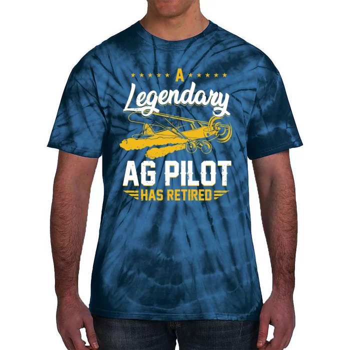 Crop Duster Retro Vintage Plane AG Pilot Has Retired Premium Tie-Dye T-Shirt