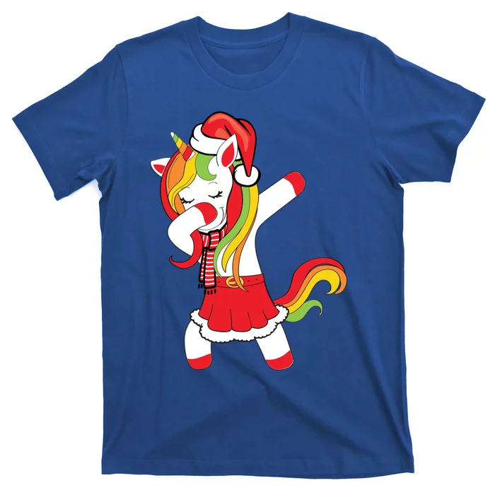 Christmas Dabbing Santa Unicorn Squad Xmas Matching Family Funny Gift T-Shirt