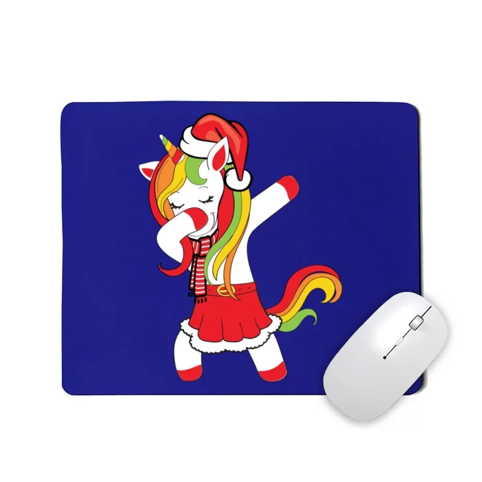 Christmas Dabbing Santa Unicorn Squad Xmas Matching Family Funny Gift Mousepad