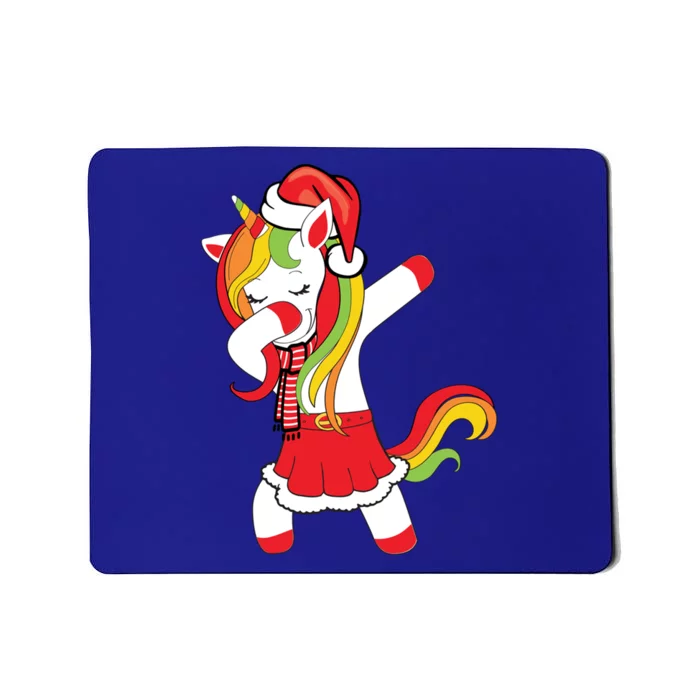 Christmas Dabbing Santa Unicorn Squad Xmas Matching Family Funny Gift Mousepad