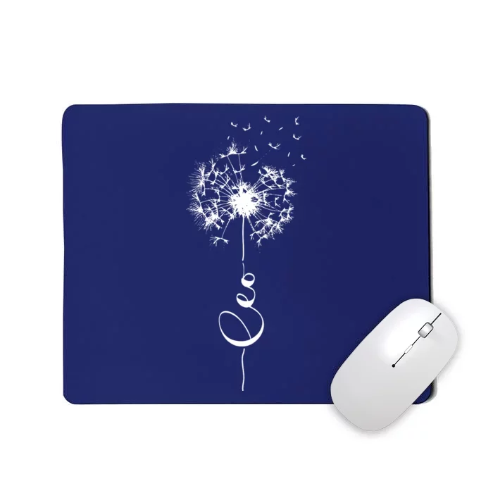 Cute Dandelion Saying Lion Astrology Flower Zodiac Leo Mousepad