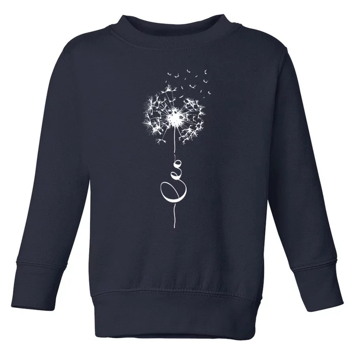 Cute Dandelion Saying Lion Astrology Flower Zodiac Leo Toddler Sweatshirt