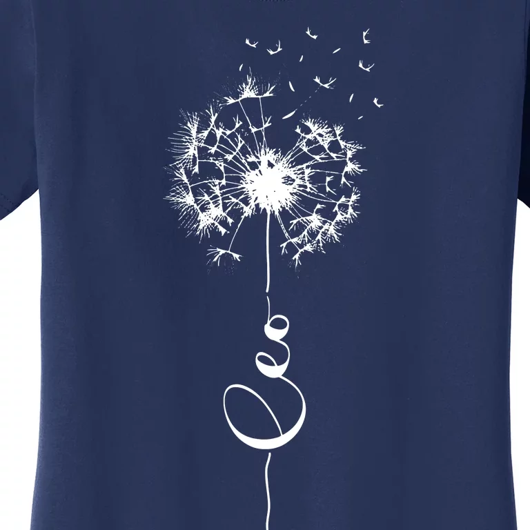 Cute Dandelion Saying Lion Astrology Flower Zodiac Leo Women's T-Shirt