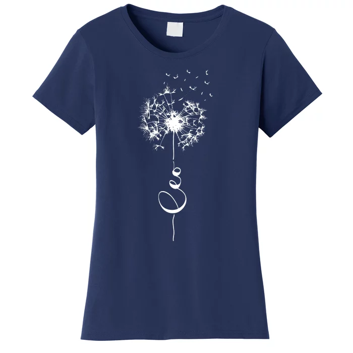 Cute Dandelion Saying Lion Astrology Flower Zodiac Leo Women's T-Shirt