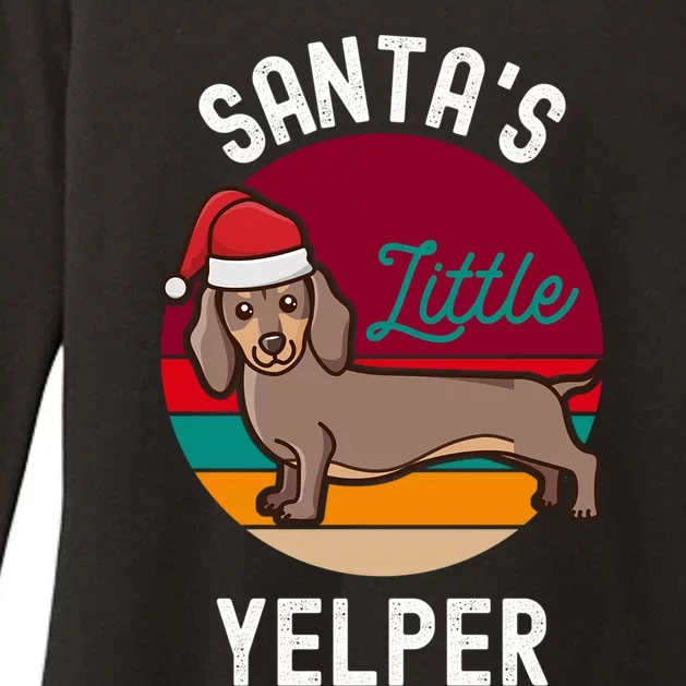 Christmas Dachshund Santa Doxie Lover Dad Mom Mama Great Gift Womens CVC Long Sleeve Shirt