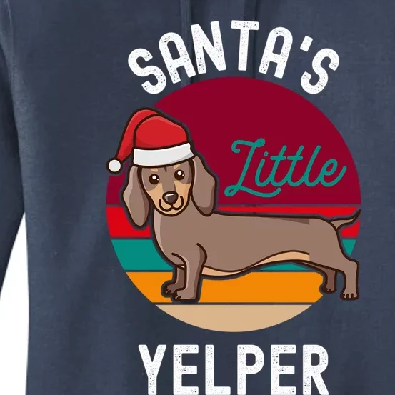 Christmas Dachshund Santa Doxie Lover Dad Mom Mama Great Gift Women's Pullover Hoodie